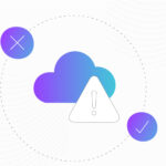 Colagem ilustrando mitos sobre a computação em nuvem